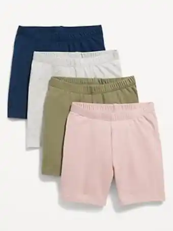 Old Navy 4-pack jersey-knit biker shorts for toddler girls offer