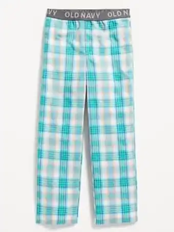 Old Navy Straight printed poplin pajama pants for boys offer