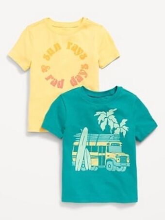 Old Navy 2-pack unisex short-sleeve graphic t-shirt for toddler offer