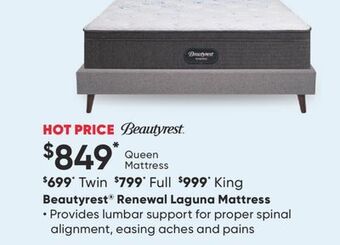 Sleep Country Beautyrest® renewal laguna mattress offer