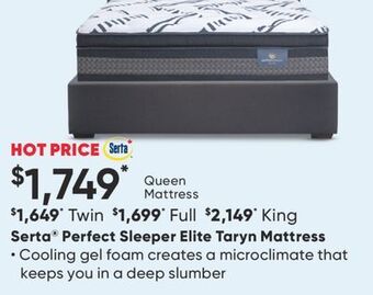 Sleep Country Serta® perfect sleeper elite taryn mattress offer