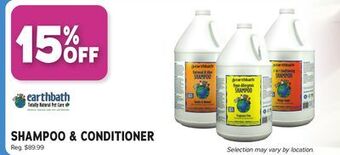 Ren’s Pets Depot Earthbath shampoo & conditioner offer