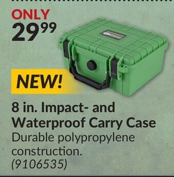 Princess Auto 8 in. impact-and waterproof carry case offer