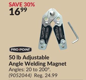 Princess Auto 50 lb adjustable angle welding magnet offer