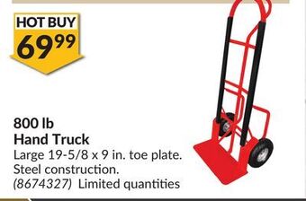 Princess Auto 800 lb hand truck offer