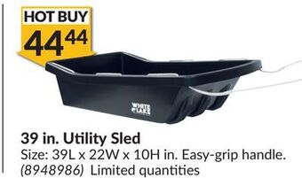 Princess Auto 39 in. utility sled offer