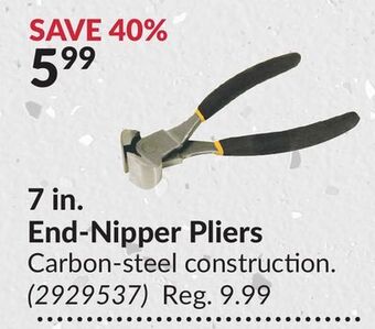 Princess Auto 7 in. end-nipper pliers offer