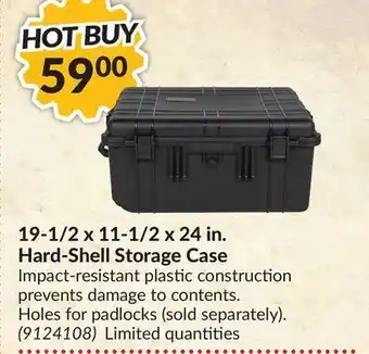 Princess Auto 19-1/2 x 11-1/2 x 24 in. hard-shell storage case offer