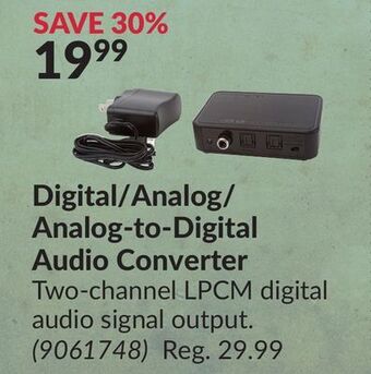 Princess Auto Digital/analog/ analog-to-digital audio converter offer