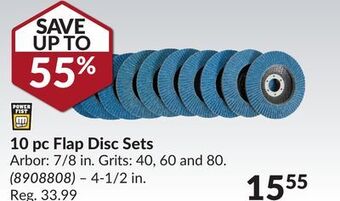 Princess Auto 10 pc flap disc sets offer