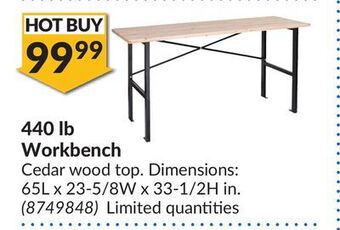 Princess Auto Workbench offer