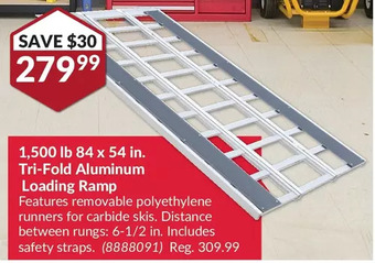 Princess Auto Tri-fold aluminum loading ramp offer