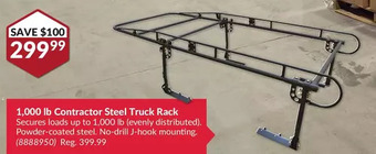 Princess Auto Contractor steel truck rack offer