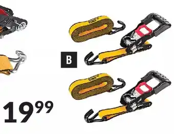 Princess Auto Cat 2 pc ratchet tie-down strap sets. 1-1/4 in. x 12 ft 3,000 lb offer