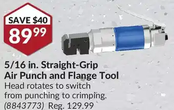 Princess Auto Power fist 5/16 in. staright-grip air punch and flange tool offer