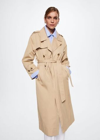 Mango Cotton classic trench coat offer