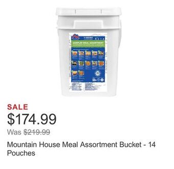 Costco Mountain house meal assortment bucket - 14 pouches offer