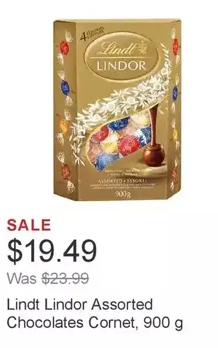 Costco Lindt lindor chocolates cornet offer