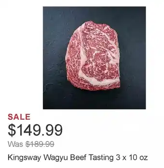 Costco Kingsway wagyu beef tasting offer
