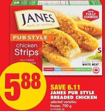 No Frills Janes Pub Style Breaded Chicken 700g offer