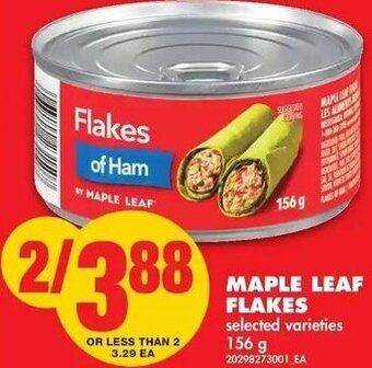 No Frills Maple Leaf Flakes 156 g offer