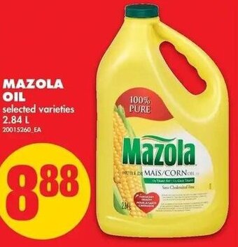 No Frills Mazola Oil 2.84 L offer