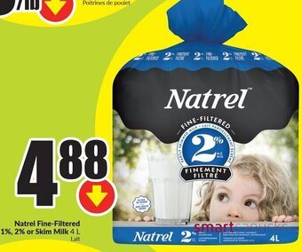 FreshCo Natrel Fine-Filtered 1%, 2% or Skim Milk 4L offer
