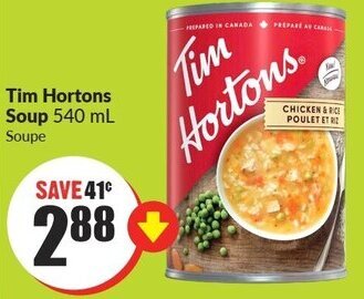 FreshCo Tim Hortons Soup 540 ml offer