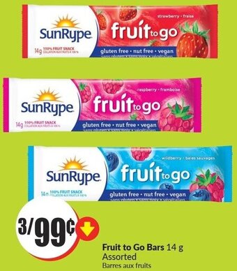 FreshCo Fruit To Go Bars 14 g offer
