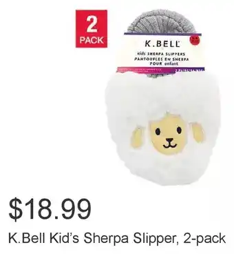 Costco K. bell kid's sherpa slipper offer