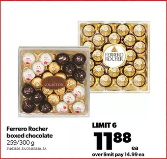 Real Canadian Superstore Ferrero rocher boxed chocolate offer