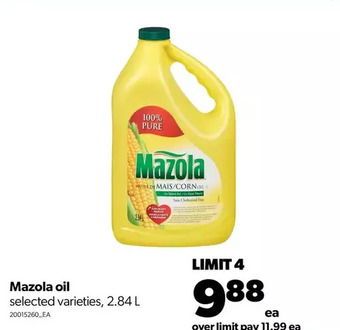 Real Canadian Superstore Mazola oil offer