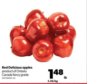 Real Canadian Superstore Red delicious apples offer