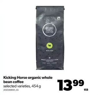 Real Canadian Superstore Kicking horse organic whole bean coffee offer