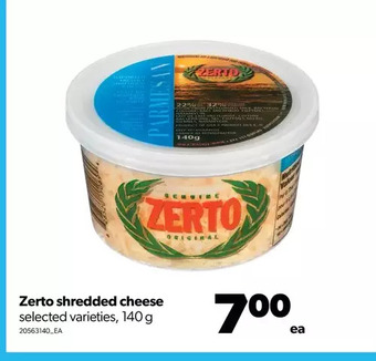 Real Canadian Superstore Zerto shredded cheese offer