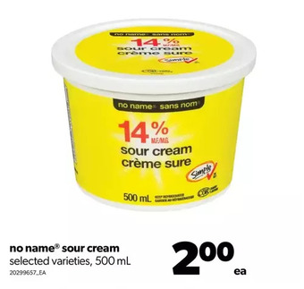 Real Canadian Superstore No name sour cream offer