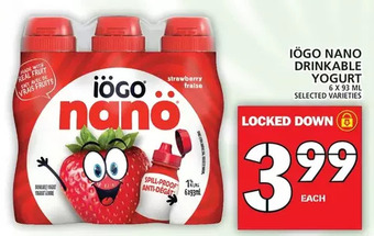 Food Basics Iogo nano drinkable yogurt offer