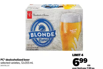 Real Canadian Superstore Pc dealcoholized beer offer