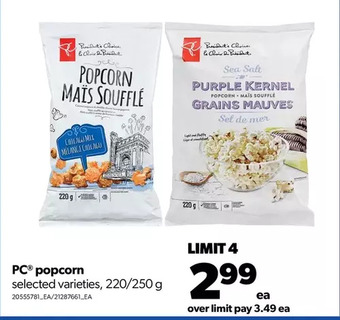 Real Canadian Superstore Pc popcorn offer