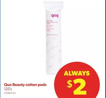Real Canadian Superstore Quo beauty cotton pads offer