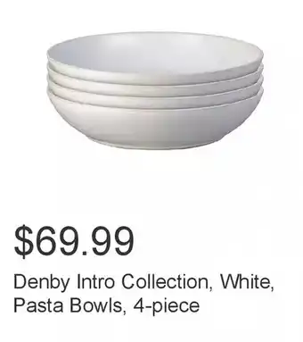 Costco Denby intro collection, white, pasta bowls offer