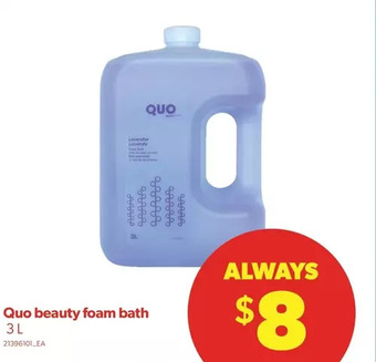 Real Canadian Superstore Quo beauty foam bath offer