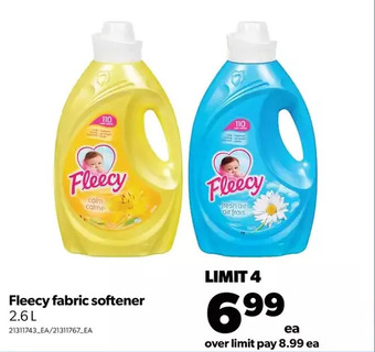 Real Canadian Superstore Fleecy fabric softener offer