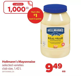 Real Canadian Superstore Hellmann's mayonnaise offer