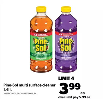 Real Canadian Superstore Pine-sol multi surface cleaner offer