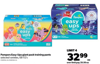 Real Canadian Superstore Pampers easy-ups giant pack training pants offer