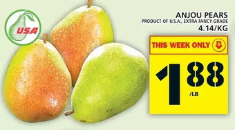 Food Basics Anjou pears offer