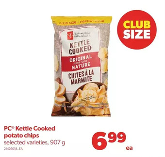 Real Canadian Superstore Pc kettle cooked potato chips offer