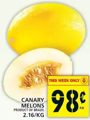 Food Basics Canary melons offer
