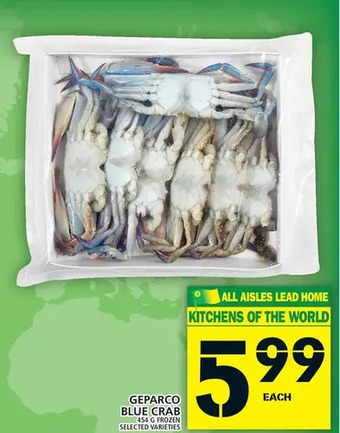 Food Basics Geparco blue crab offer
